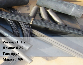 Молибден 1.2 L=0.25 круг Марка: МЧ, кг цена от 12735 сом / кг, где купить, условия доставки в Оше и Ошской области